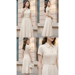 Vestido elegante para mujer, estilo oficina, ropa femenina de alta calidad, vestido informal para mujer, fabricado en Vietnam. - Product Image 6