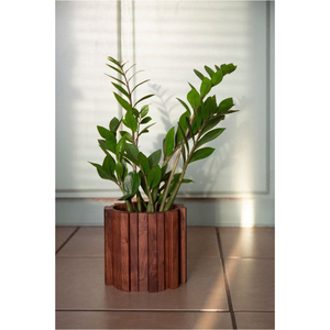 Pot de fleurs octogonal en pin bio moderne pour intérieur et extérieur, décoration de jardin à bas prix - Product Image 2