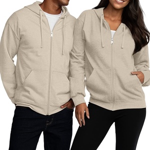 Wholesale Custom Blank Men's Zipper Hoodie – 100% Cotton Vintage Style Oversized Full Zip Hoodie - Product Image 4