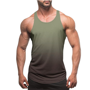 <b>Men's</b> Gym Singlet Fitness <b>Stringer</b> Muscle Fit Sleeveless <b>Vest</b> Quick Dry Custom Design Logo Training Bodybuilding Tank Top <b>Mens</b> - Product Image 2