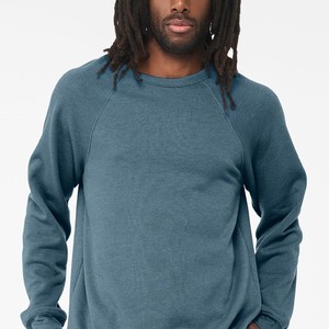 Men's Regular Fit <b>Raglan</b> Sleeve O-Neck Sweatshirt Solid Color Cotton Jersey Casual Wear Breathable Knitted <b>Top</b> - Product Image 1