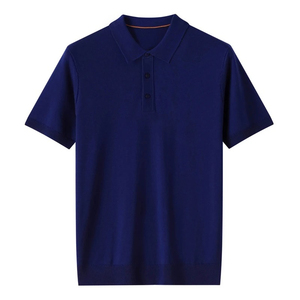 Polo pour homme 100 % coton de haute qualité, T-shirt à manches courtes avec col fin, style décontracté chic printemps/été, coupe oversize - Product Image 4