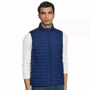 Lightweight Men's Custom Puffer Vest Stand Bubble Sleeveless <b>Jacket</b> <b>Waterproof</b> Eco-Friendly Warm Pack-able Cotton <b>Padding</b> Winter - Product Image 6