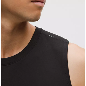 Débardeur de sport d'été pour homme de haute qualité, à capuche, coupe ample, col montant, respirant, tricoté, pour fitness, gym et course à pied - Product Image 6