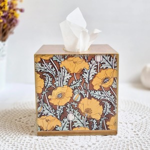 Caja de pañuelos de madera impresa con revestimiento de cedro, caja de pañuelos de madera impresa perfumada para almacenamiento de lujo en el hogar, caja de accesorios al por mayor - Product Image 3