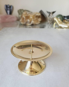 Portavelas de Latón Dorado con Punta, Hecho a Mano, Ecológico, Decorativo para Navidad, para Decoración del Hogar - Product Image 2