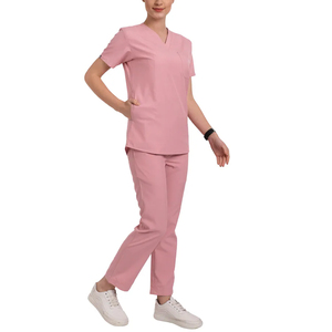 MATEX SPORTS Scrub Sets Hospital Wear Unisex Nurse Scrub Suits Spandex Material Latest Style Breathable Plus Size Nursing Scrubs - Product Image 1