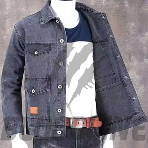 BLOODLINE INTERNATIONAL Women's Denim <b>Trucker</b> <b>Jacket</b> Full Sleeve Button Collar Washed Solid Blue Cotton Winter Regular Fit Patch - Product Image 2