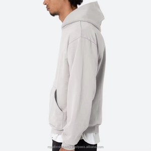 Sudadera con capucha extragrande de algodón 100% personalizada para hombre, jersey con hombros caídos y bolsillos funcionales, peso pesado para la temporada de otoño - Product Image 2