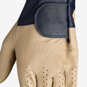 OEM Service Unisex Golf Gloves Air Ventilation Design Genuine Leather Anti Slip Adjustable Velcro Wristband Regular Fit Gloves - Product Image 3