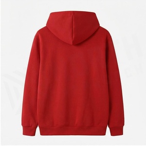 Sweat à capuche North Approach I'm NA pour homme, rouge, coupe oversize, décontracté, en polaire, avec poche et imprimé sur le devant, pour l'automne - Product Image 2