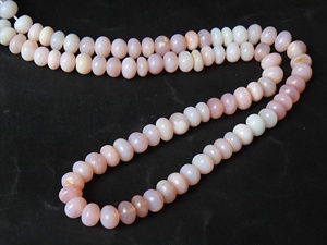 Perles rondes lisses en opale péruvienne traitée rose, 16 pouces de long, 6 mm environ, certifiées par un tiers, pour la fabrication de bijoux - Product Image 2