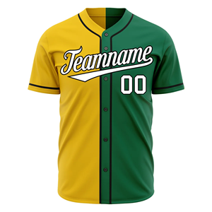 Uniformes de Béisbol Premium para Hombre, Jersey de Malla Premium, Logotipo Personalizado, Colores Personalizables, Marca ADIHA IMPEX, Amarillo Verde - Product Image 2