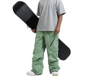 Pantalones de Esquí y Snowboard Impermeables y Aislantes Personalizados, Cálidos para Invierno, Resistentes al Viento, Corte Holgado para Hombre y Mujer - Product Image 5