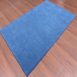 Alfombra Moderna Azul Claro, Hecha a Mano, Estilo Minimalista, para Dormitorio, Sala de Estar, Decoración Contemporánea para el Hogar, Diseño de Autor - Product Image 3