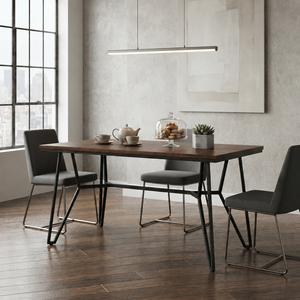Modern Industrial Style Wooden <b>Table</b> with <b>Wood</b> <b>Top</b> and Metal Frame <b>for</b> Living Room Wooden <b>Table</b> - Product Image 4