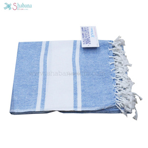 Compact Travel Size <b>Turkish</b> Cotton Hammam <b>Towel</b> Lightweight Quick Dry Peshtemal With Tassels For Bath Yoga And Gym - Product Image 2