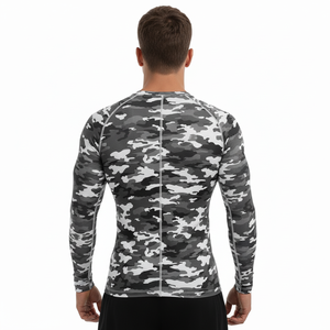Camiseta Térmica Rash Guard de Alta Calidad con Tela Personalizada para Hombre, Manga Larga para BJJ, Precio al por Mayor, Servicio OEM - Product Image 3