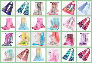 Bufandas cuadradas con estampado digital personalizado de primera calidad, tela de seda ligera, accesorios de moda elegantes para mujeres y hombres - Product Image 3