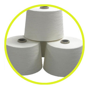 Fil de coton peigné compact NE 20s/1 100% de qualité export, teint, anti-boulochage, écologique, absorbant l'humidité, pour usage professionnel - Product Image 3