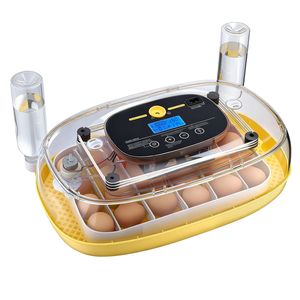 Incubatrice per 24 Uova con Rotazione Automatica, Illuminazione LED, Controllo Temperatura e Umidità, Finestra Trasparente a 360°, Materiali PC e PP - Product Image 5
