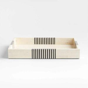 Plateau Feng Shui de Luxe Fait Main Écologique avec Incrustations en Os – Design Décoratif Élégant, Qualité Supérieure pour la Maison et la Cuisine (Idéal pour Servir) - Product Image 1