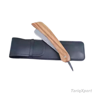 Customized Professional Quality Stainless Steel <b>Single</b> <b>Blade</b> Body Shaving <b>Razor</b> Wood Handle Custom Logo Non-Disposable - Product Image 5