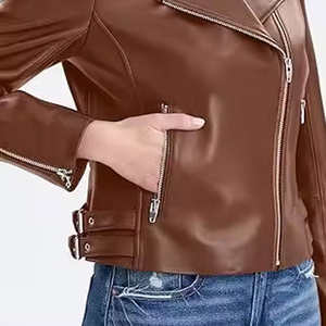 Chaqueta de Cuero Acolchada para Mujer, a la Moda, Sexy, con Tejido Transpirable y Diseño Estampado, Ropa de Invierno - Product Image 3