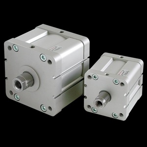 Cilindro compacto de doble acción ISO, rosca macho, 40 mm de diámetro, 30 mm de carrera, actuador lineal neumático para automatización industrial - Product Image 4