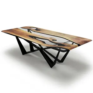 Elegant Contemporary Stainless Steel Coffee <b>Table</b> with Storage Premium Modern Luxury Minimal Designer Living Room Decor - Product Image 1
