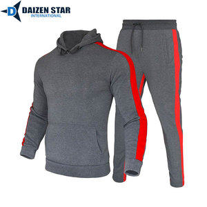 100% Polyester Spring Solid Tracksuit Hooded Collar Drawstring Closure Breathable Windproof Full-Length Streetwear - Product Image 4
