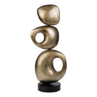 Sculpture contemporaine en laiton de qualité supérieure, art décoratif abstrait élégant, artisanat pop art fait main, Art déco, artisanat métallique pour Diwali