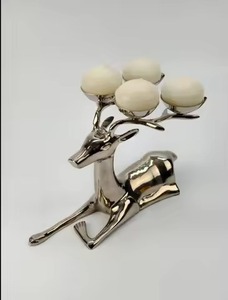<b>Brass</b> Swan <b>Candlestick</b> <b>Holder</b> Set Heat Resistant Wedding Home Decoration Metal Candle <b>Holders</b> - Product Image 2