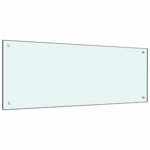 2 pz. bianchi 39,37 x 15,75 pollici, decorativi, in vetro temperato, per paraschizzi cucina - Product Image 3