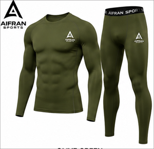 <b>Compression</b> Wear Set <b>Men's</b> Sports Quick Dry Long Sleeve <b>Compression</b> <b>Shirt</b> & <b>Compression</b> Tights (Polyester/Nylon) - Product Image 4