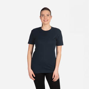 T-shirt col rond en coton peigné 100% Next Level Black, T-shirt col rond en coton parfait, bleu marine - Product Image 3