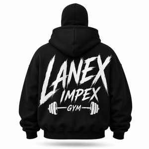 Custom Oversized Zip Balaclava Hoodie Unisex Heavyweight Fleece Full Face Mask Hooded Sweatshirt Streetwear 100% Cotton Print - Product Image 3