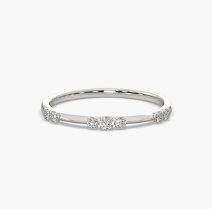 <b>Dainty</b> 14KT Gold Vintage Engagement Wedding Lab Diamond <b>Ring</b> Minimalist Jewelry Everyday Wear Gift Women Modern Elegant Design - Product Image 2
