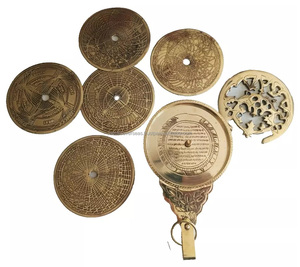 แอสโทรลาเบทองเหลืองทะเลแบบโบราณพร้อมเทคนิคการหล่อดีไซน์แบบอังกฤษและอาหรับ - Product Image 4