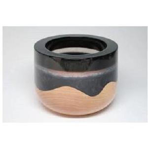 Bol à salade en bois de manguier massif avec cuillère, imprimé personnalisé doré, pour fruits, avec ensemble de serveurs - Product Image 3
