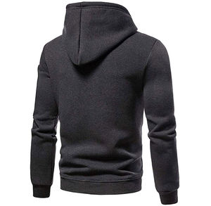 Solid Streetwear Unisex Lightweight Hooded <b>Jacket</b> Polyester/Cotton Blend Winter Ready - Product Image 6