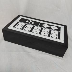 Boîte de rangement décorative moderne en résine pour cartes à jouer, porte-cartes et organisateur, symboles, rangement, organisation, mode, artisanat, Inde - Product Image 5