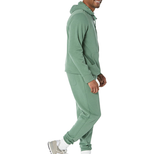 Sweat à capuche zippé en polaire vert pour homme – Prix raisonnable - Product Image 5
