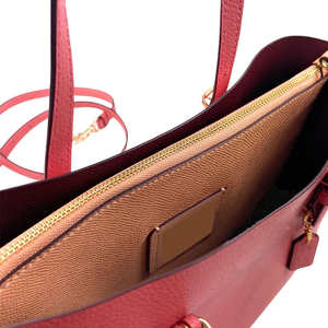 Sac à bandoulière pour femme en cuir véritable, grande capacité, fermeture éclair étanche, service OEM, vente en gros, prix raisonnable - Product Image 6