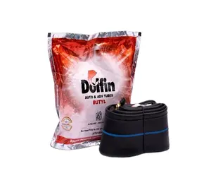 Cámara de Aire de Goma Butilo Negra de Excelente Calidad del Fabricante Indio DOLFIN, Tamaño 2.25-16/17, Precio al por Mayor - Product Image 1