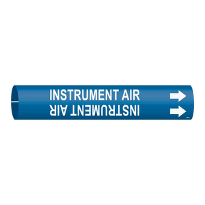Marqueur de tuyau Brady Snap-On pour conduites d'air industrielles - Style panneau de signalisation - Product Image 1