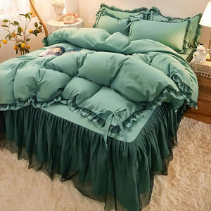 Jupe de lit décorative en tissu pour sommier, fabricant OEM ODM, jupe de lit élégante pour hôtel et maison, usage domestique, logo personnalisé - Product Image 2