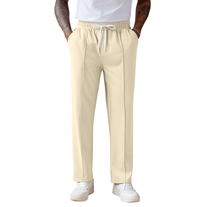 <b>Men</b> Cotton <b>Jogger</b> Sweatpants <b>Loose</b> Fit Drawstring Waist Casual Fleece Trousers Soft Breathable Training Lounge Pants Wholesale - Product Image 2