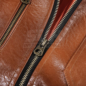 Chaqueta de Piel de Vaca para Hombre, Diseño Moderno, Precio Razonable, Calidad Premium, Superventas, Transpirable, Cuello Alto, Logotipo Frontal - Product Image 5