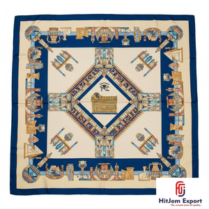 Collection en gros de foulards carrés innovants personnalisés, imprimés, tendance, doux au toucher soyeux, utilisables comme foulards de tête, hijabs et châles - Product Image 2